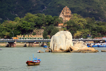 Wall Mural - Boat and tower