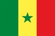 Senegal flag isolated vector illustration