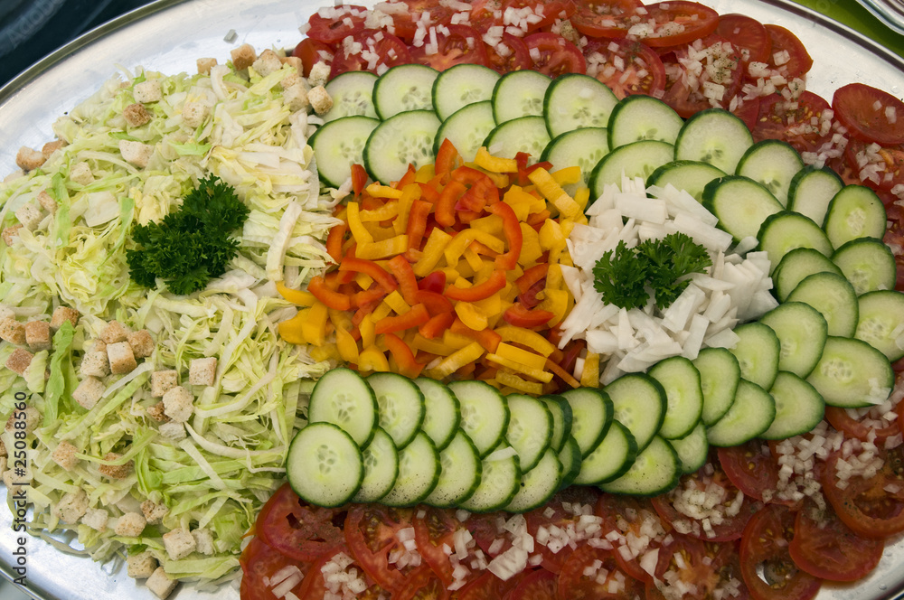 Stock-Foto „Gemischte Salatplatte“
