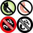 No Shellfish Sign