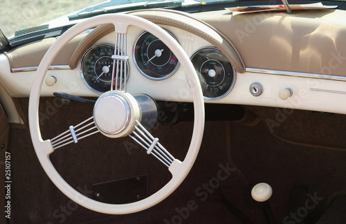 Porsche 356 volant Poster Mural XXL