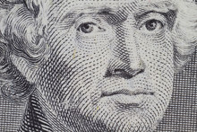 Thomas Jefferson Closeup On The Two Dollar Note