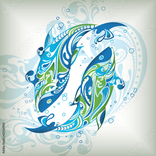 Cuadros en Lienzo 12 Constellations ------- Pisces