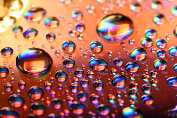 Sticker - multicolored waterdrops