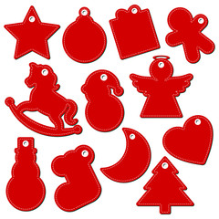 Wall Mural - Hangtags Christmas