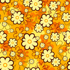 Wall Mural - seamless floral texture