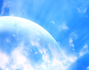Wall Mural - sky in alien planet