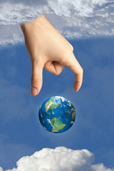 earth in heaven and the hand of god