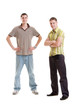 © ArtFamily - full-length portrait of two young man