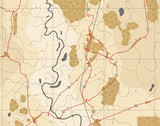 Fototapeta Mapy - Generic map