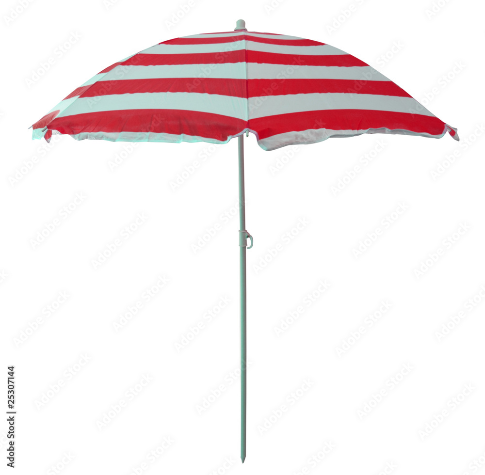 Photo Art Print Parasol De Plage Avec Piquet Vacances