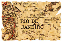 Rio De Janeiro Old Map