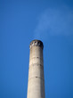 Smoke Stack of the Oakland Power Plant lets out a light layer of