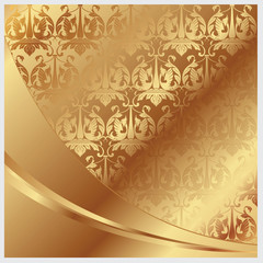 Wall Mural - Gold vector background for decoration and design