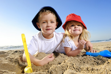 Wall Mural - Fun at the beach