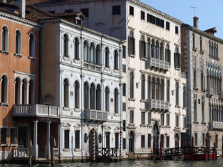 Wall Mural - Venice - Exquisite antique buildings along Canal Grande