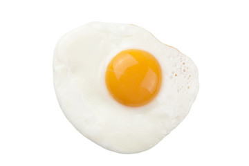 fried egg isolated