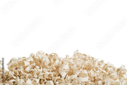Fotografie, Obraz Wood chips and sawdust texture, with copy space