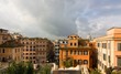 view from famous Spanish steps in Roma