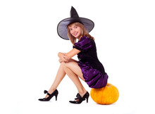 Fairy With A Pumpkin