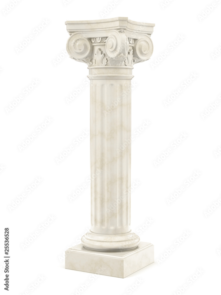 marble column isolated - obrazy, fototapety, plakaty 
