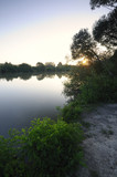 Fototapeta Łazienka - Sunrise on the lake