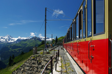 Sticker - rote Bergbahn