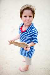 Sticker - Portrait of little boy