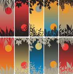 Wall Mural - leafy bookmarks