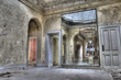 HDR photo of mirror in old derelict building