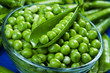 Fresh raw green peas