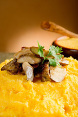 Wall Mural - polenta with mushroom-polenta e funghi