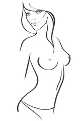 Sticker - Nude women