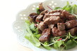 © jreika - Japanese cube steak with baby leaf salad