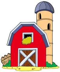 Wall Mural - Barn with granary