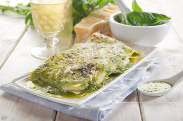 Poster - pesto lasagne