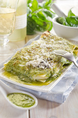 Poster - pesto lasagne