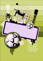 Wall Mural - soccer poster