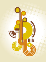 Wall Mural - abstract shapes design