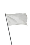 Fototapeta Paryż - White flag isolated