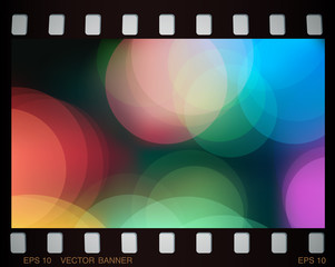 Poster - city lights, vector illustration