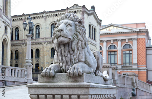 Photo Stortinget (Parliament) in central Oslo