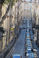 Naklejka na meble Rising street in Marseille, France