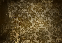 Vintage Wallpaper With A Grunge Affect