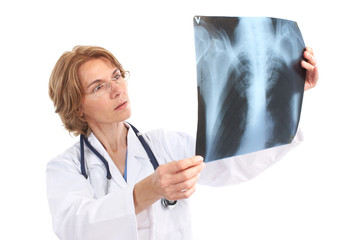 Sticker - Medical doctor with x-ray image