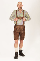 Tracht Lederhose braun