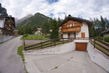 Wall Mural - Typical Dolomites House, Italy