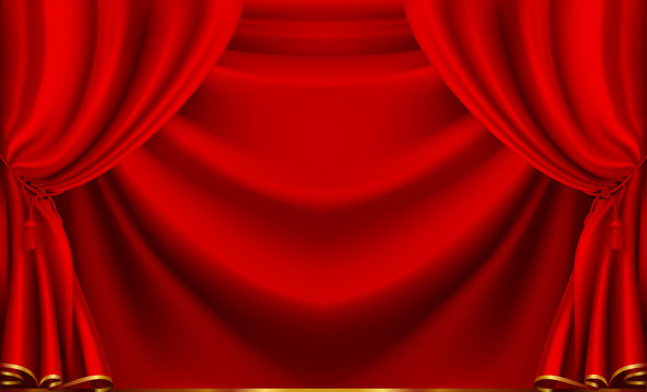 Red Theater Curtain