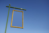 Fototapeta Dziecięca - Panel hanging from a pole