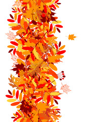 autumn leaves seamless background for your design
